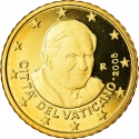 50 Euro Cent 2008-2013, KM# 387, Vatican City, Pope Benedict XVI