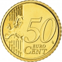 50 Euro Cent 2008-2013, KM# 387, Vatican City, Pope Benedict XVI