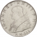 100 Lire 1959-1962, KM# 64, Vatican City, Pope John XXIII