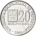 20 Bolivares 2001-2004, Y# 81a, Venezuela