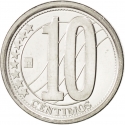 10 Centimos 2007-2012, Y# 89, Venezuela