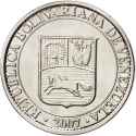 25 Centimos 2007-2009, Y# 91, Venezuela
