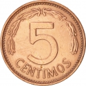 5 Centimos 1974-1977, Y# 49, Venezuela
