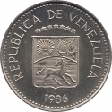 5 Centimos 1986, Y# 49b, Venezuela