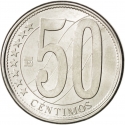 50 Centimos 2007-2012, Y# 92, Venezuela