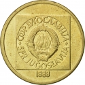 50 Dinara 1988-1989, KM# 133, Yugoslavia