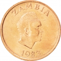 1 Ngwee 1982-1983, KM# 9a, Zambia