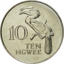 10 Ngwee 1968-1987, KM# 12, Zambia